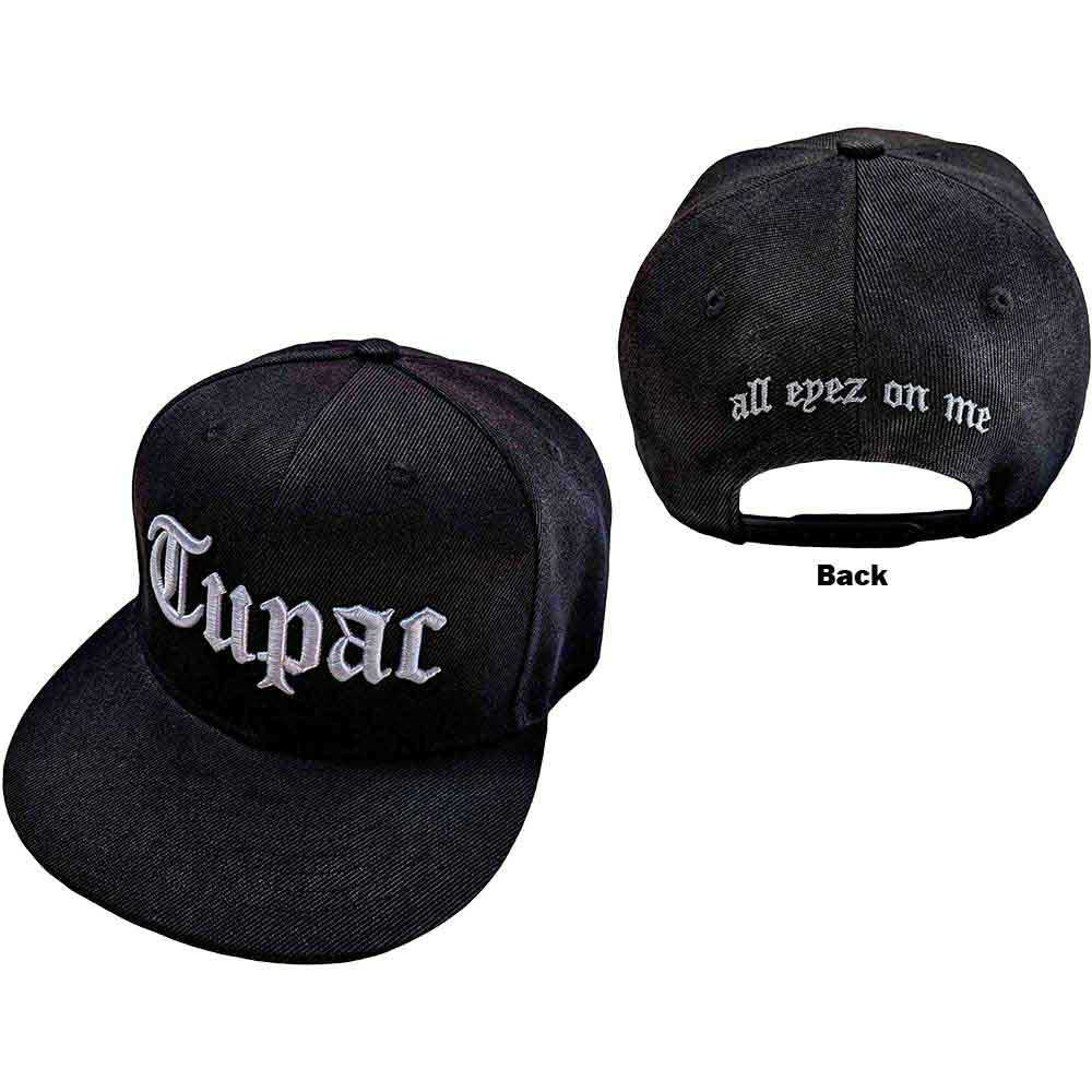 Tupac Unisex Snapback Cap - All Eyez (Black) - Official Licensed