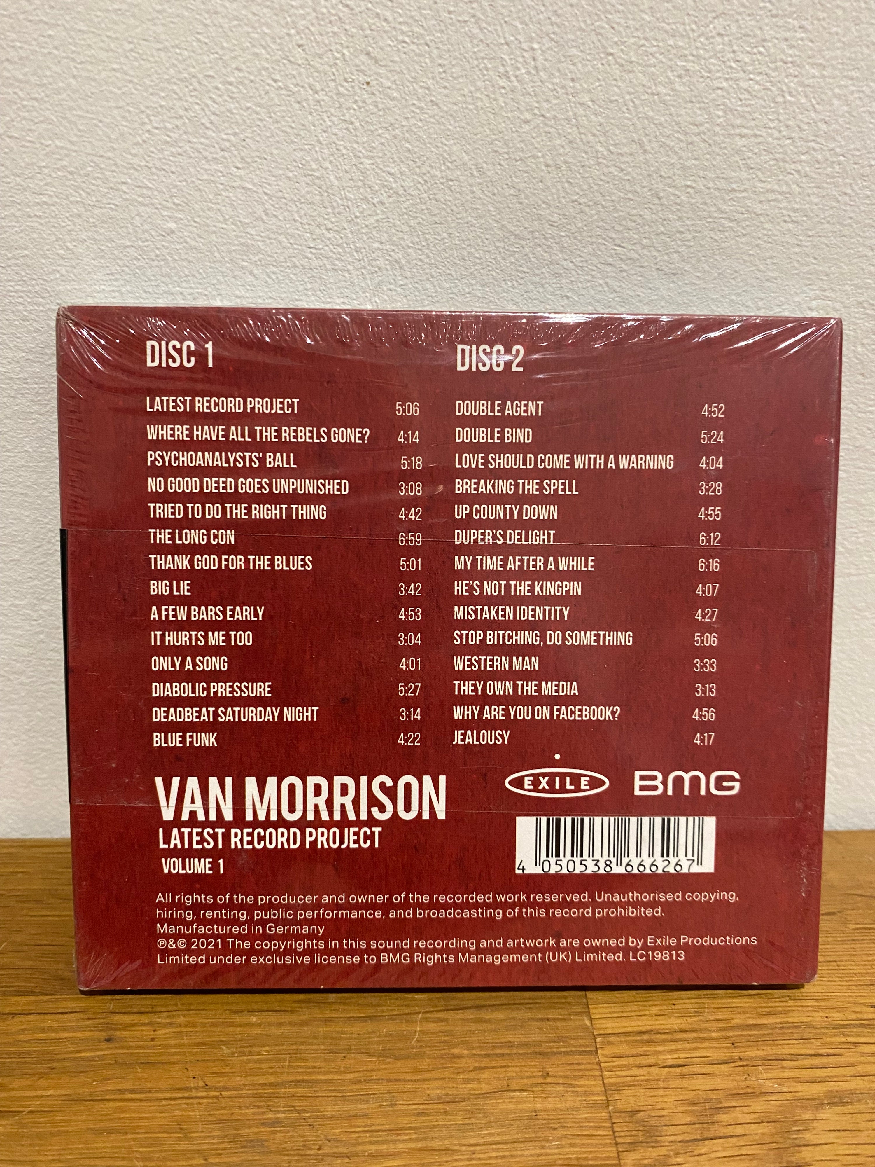 Van Morrison Latest Record Project Volume 1 barcode 4050538666267
