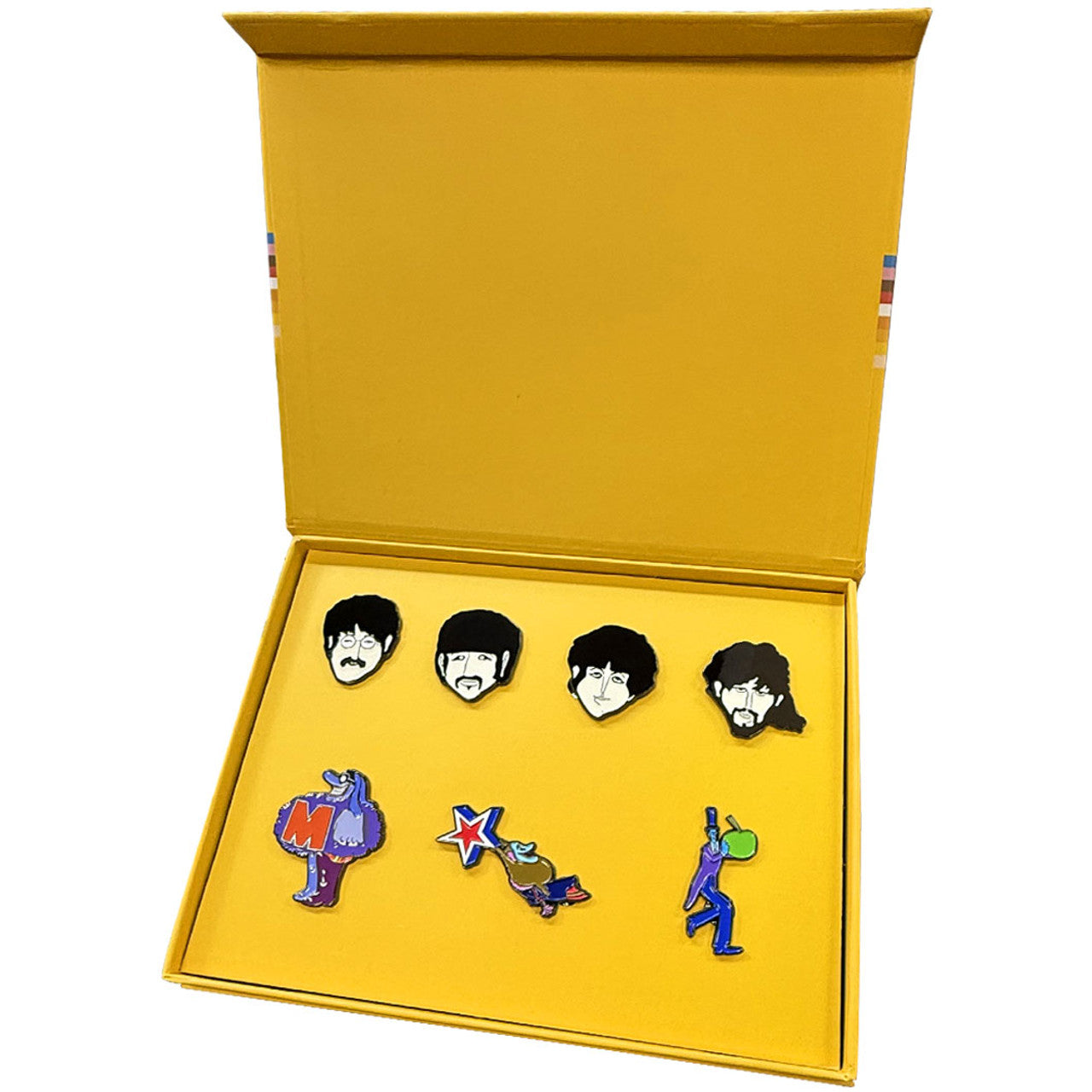 The Beatles Pin Badge Set - Yellow Submarine Characters (Mini Pins) Official Collectible Gift Box