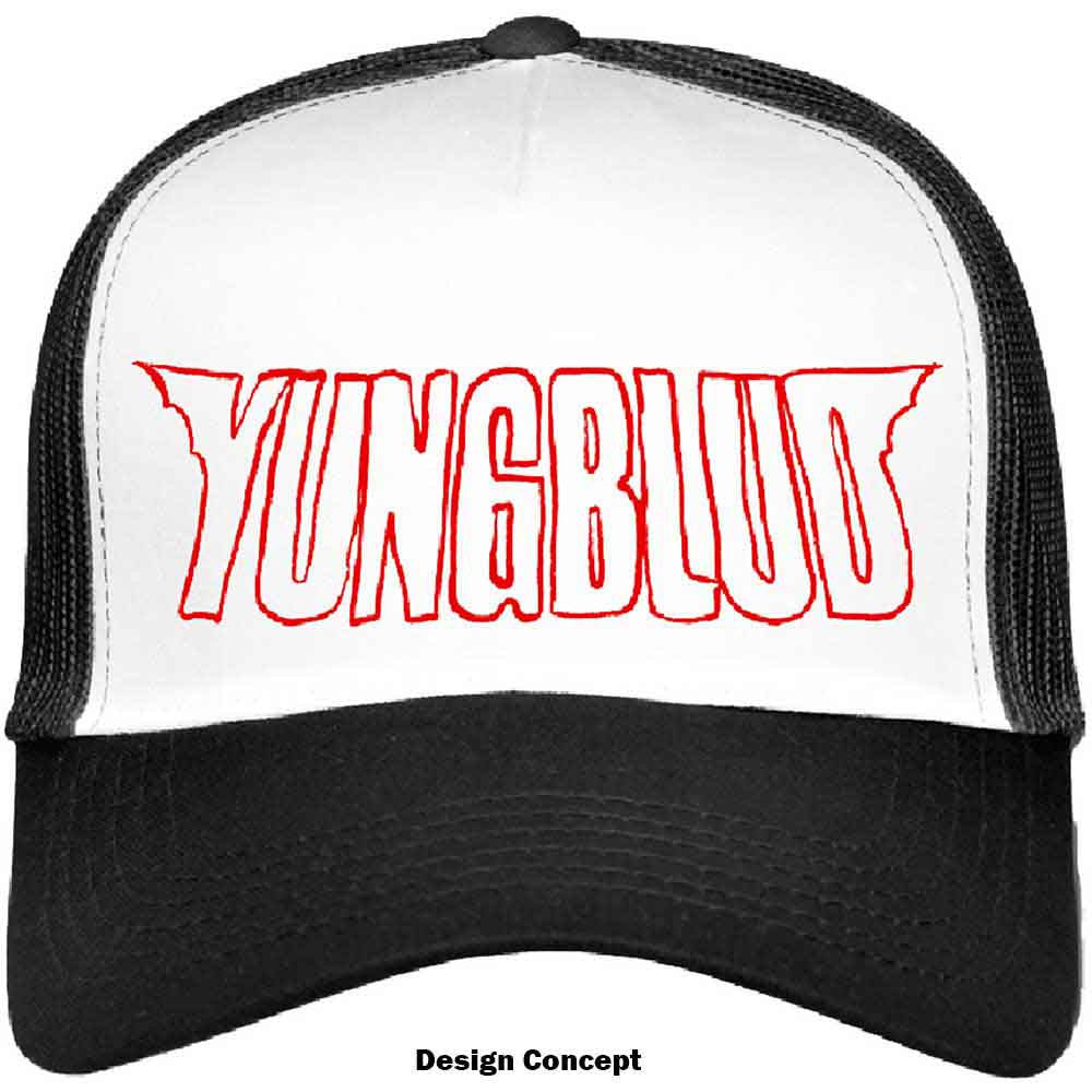 Yungblud Mesh Back Cap Black Red Logo Official Licensed UK