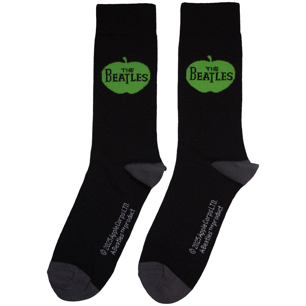 The Beatles Apple Socks Black - Official Band Socks UK