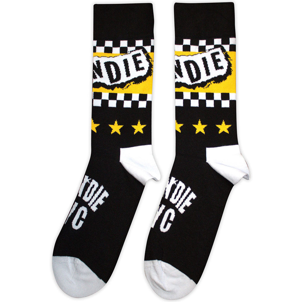 Blondie NYC Logo Socks Black - Official Band Socks UK