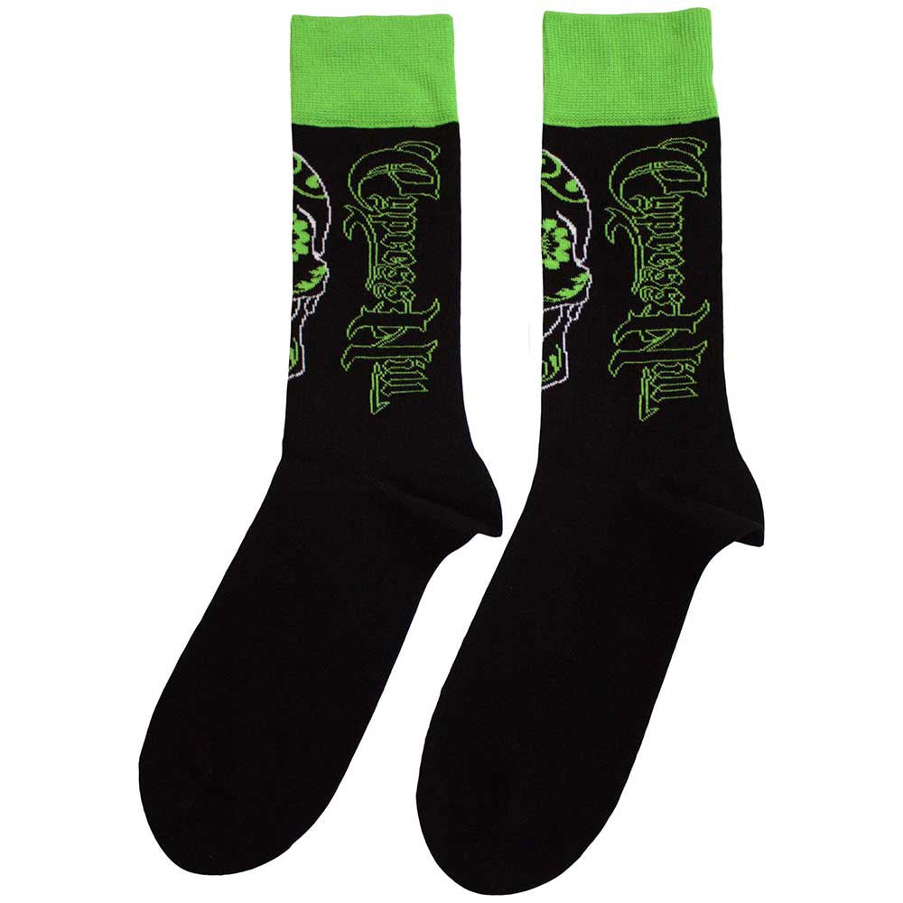 Cypress Hill Skull Socks Black - Official Hip Hop Socks UK