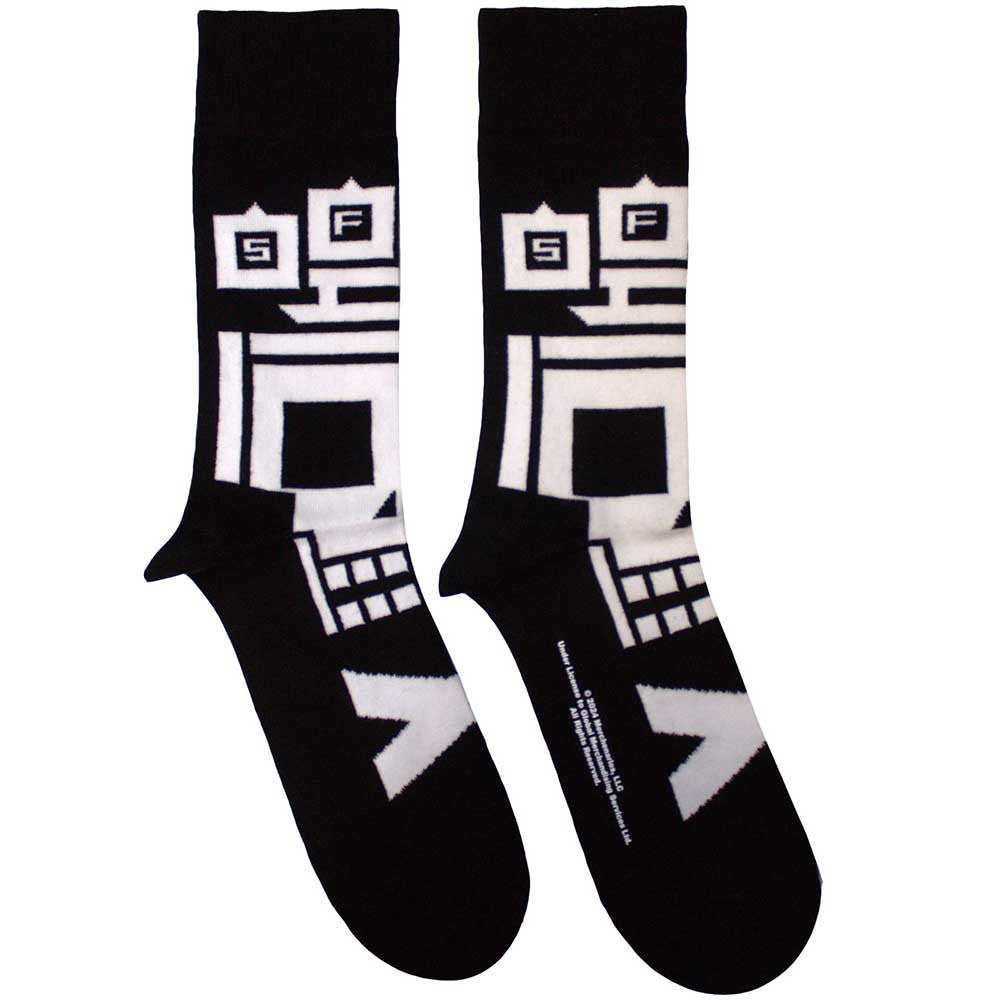 Five Finger Death Punch Skull Socks Black - Official Band Socks UK