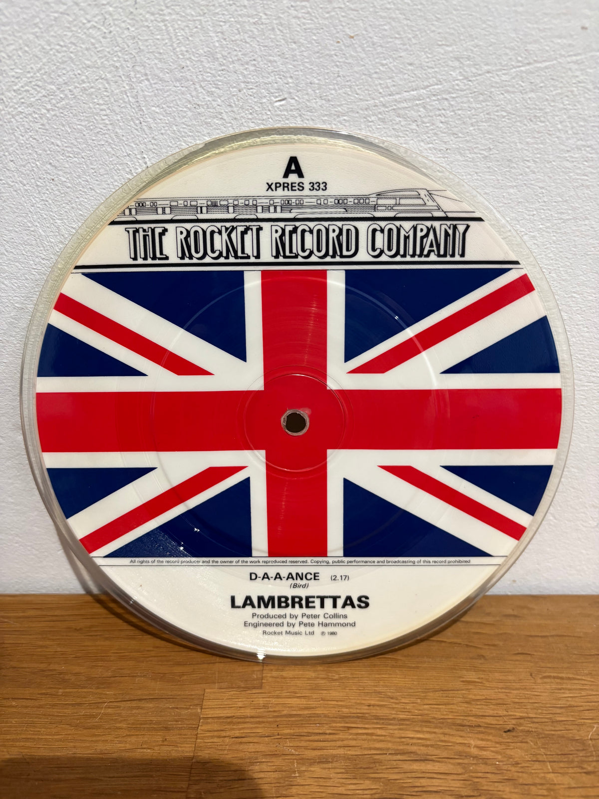 Lambrettas - DAAANCE , 7 inch picture disc, Rocket Music 1980.