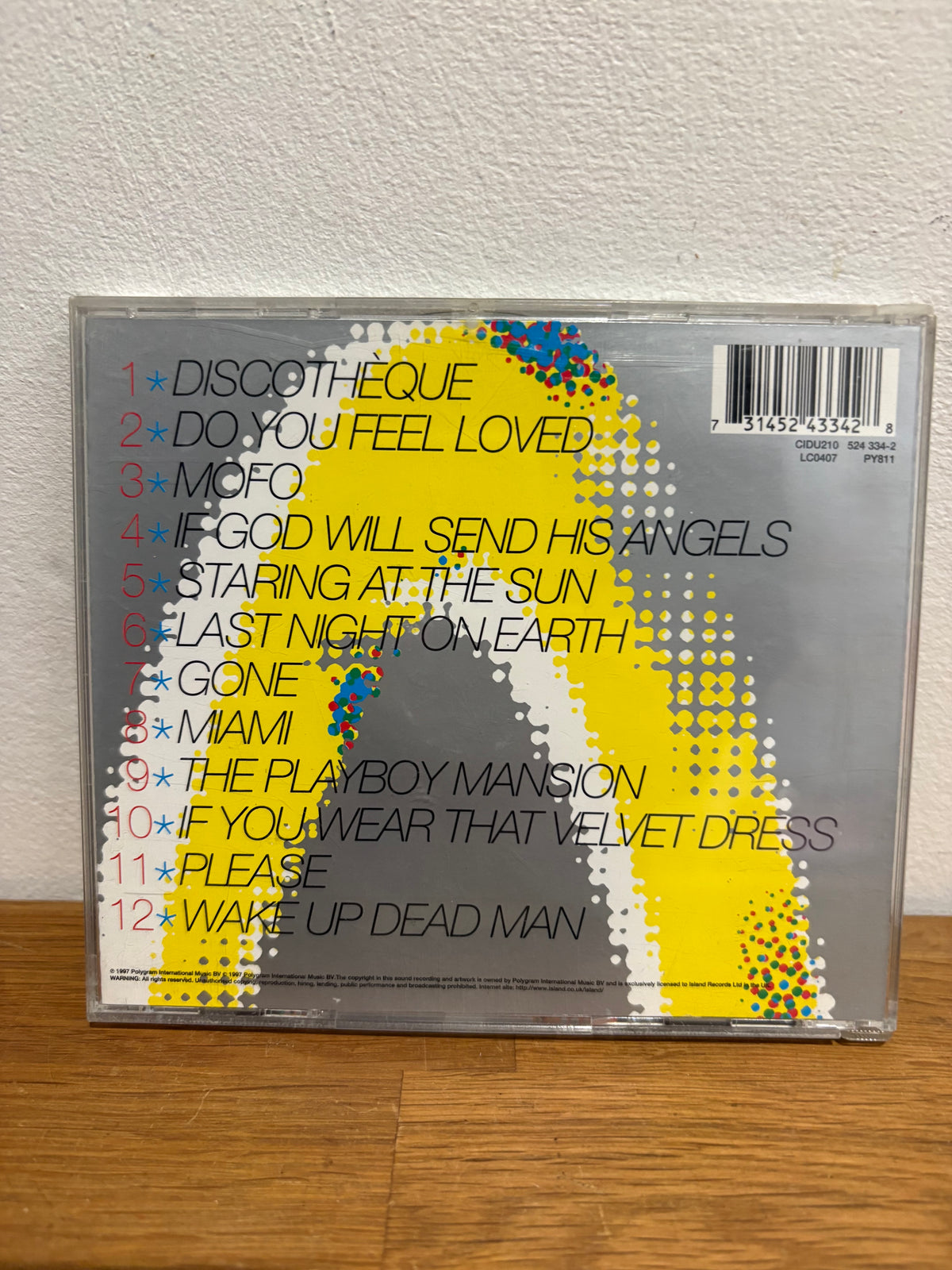 U2 - POP , cd album , 1997