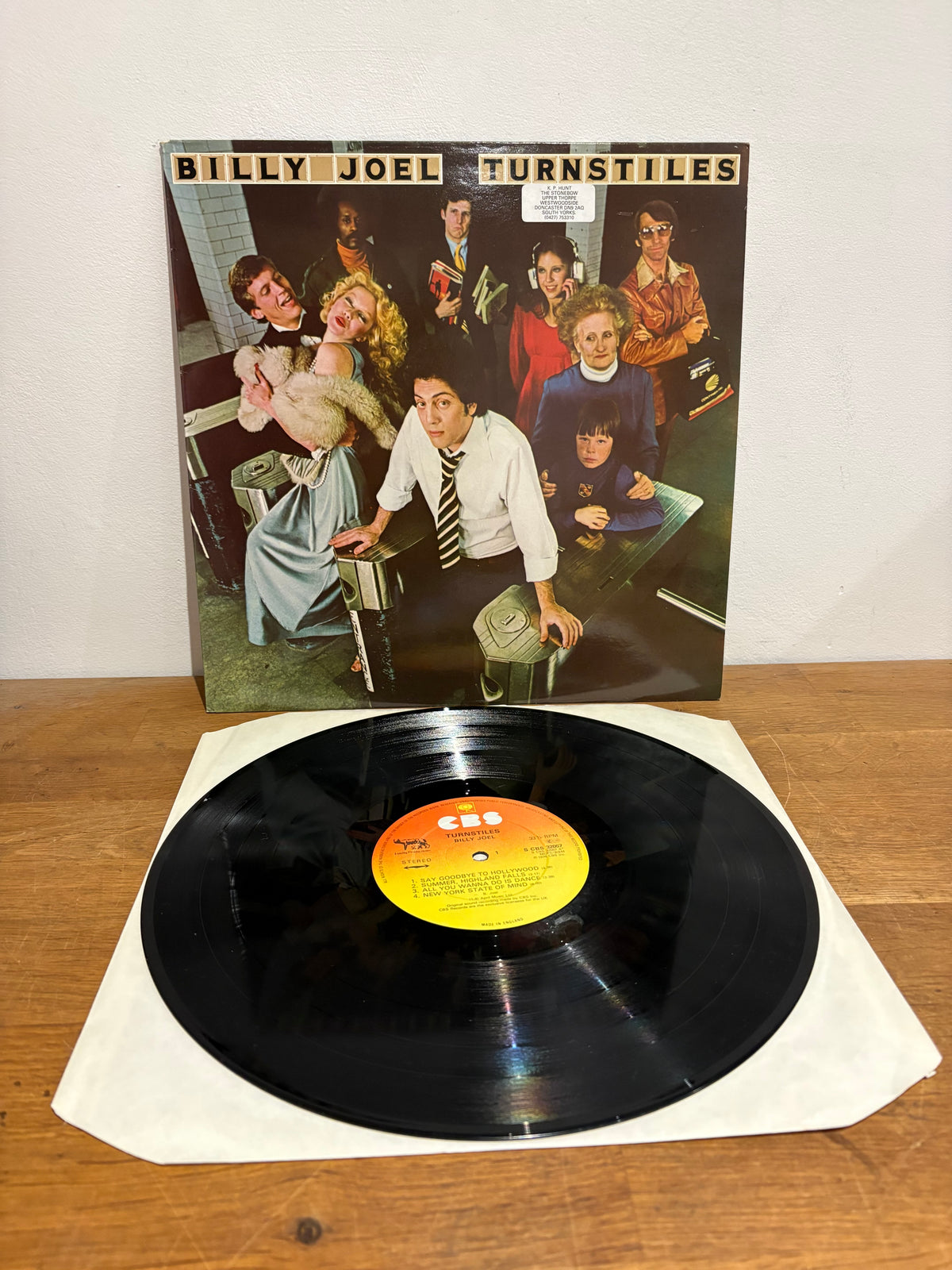 Billy Joel - Turnstiles, 12 inch LP Album. 1976 CBS