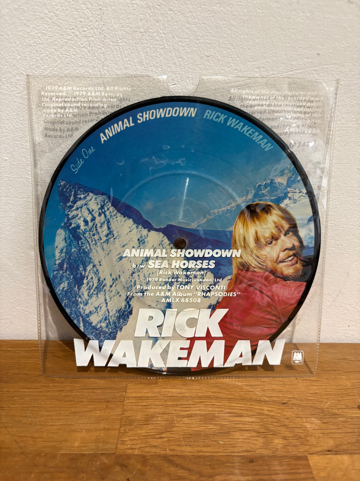 Rick Wakeman - Animal Showdown/ Sea Horses , 7 inch picture disc , 1979 A&M