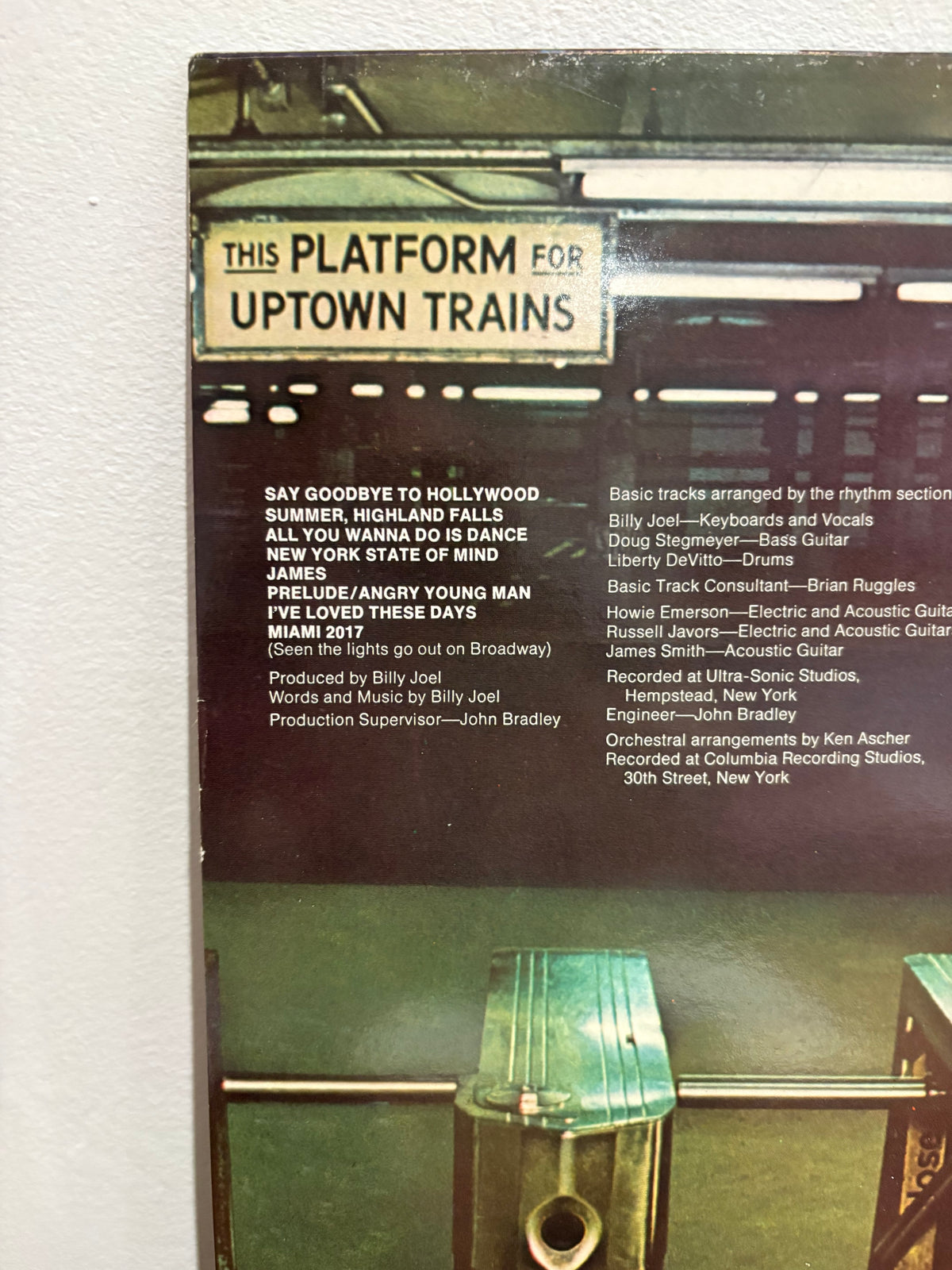 Billy Joel - Turnstiles, 12 inch LP Album. 1976 CBS