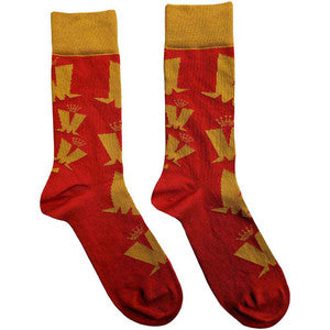Madness Ankle Socks Crown & M Red - Official Band Socks UK
