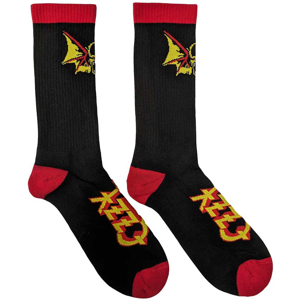 Official Ozzy Osbourne Bat black ankle socks unisex UK 7 - 11 with front and back design