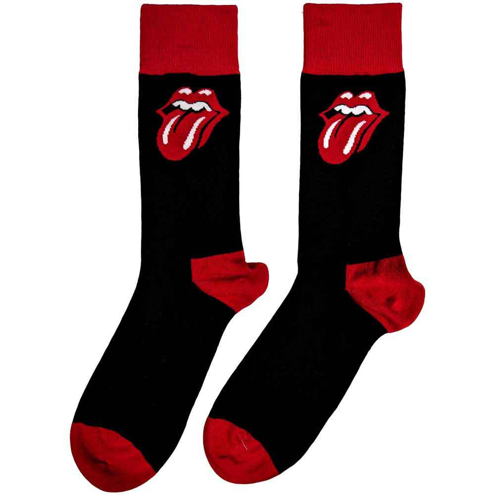 Rolling Stones Tongue Socks Black - Official Band Socks UK