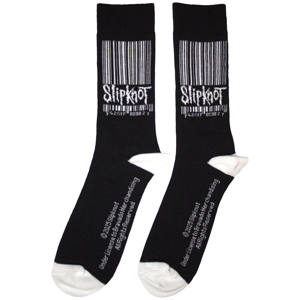 Slipknot Barcode Logo Socks Black - Official Band Socks UK