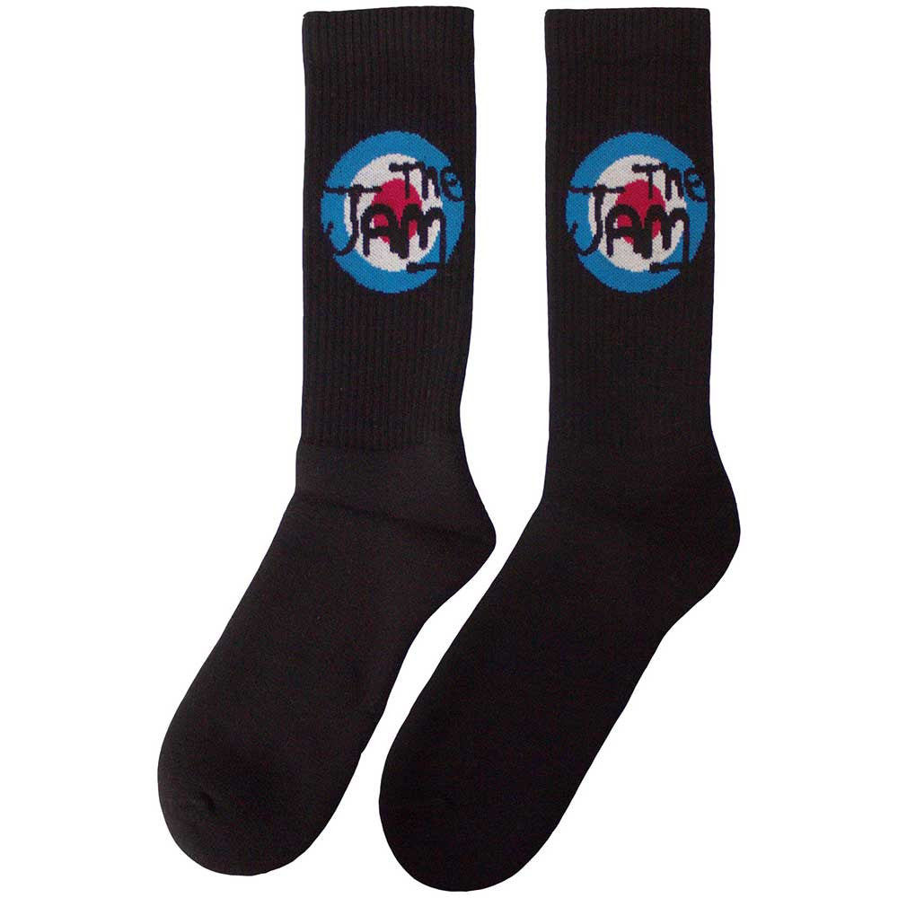 The Jam Target Logo Terry Socks Black - Official Band Socks UK