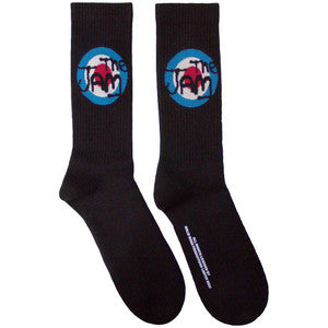 The Jam Target Logo Terry Socks Black - Official Band Socks UK