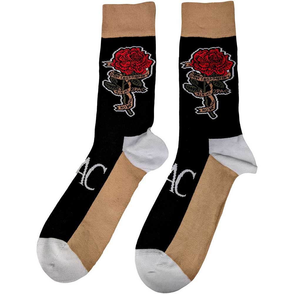Tupac Thug Life Socks Black - Official Hip Hop Socks UK