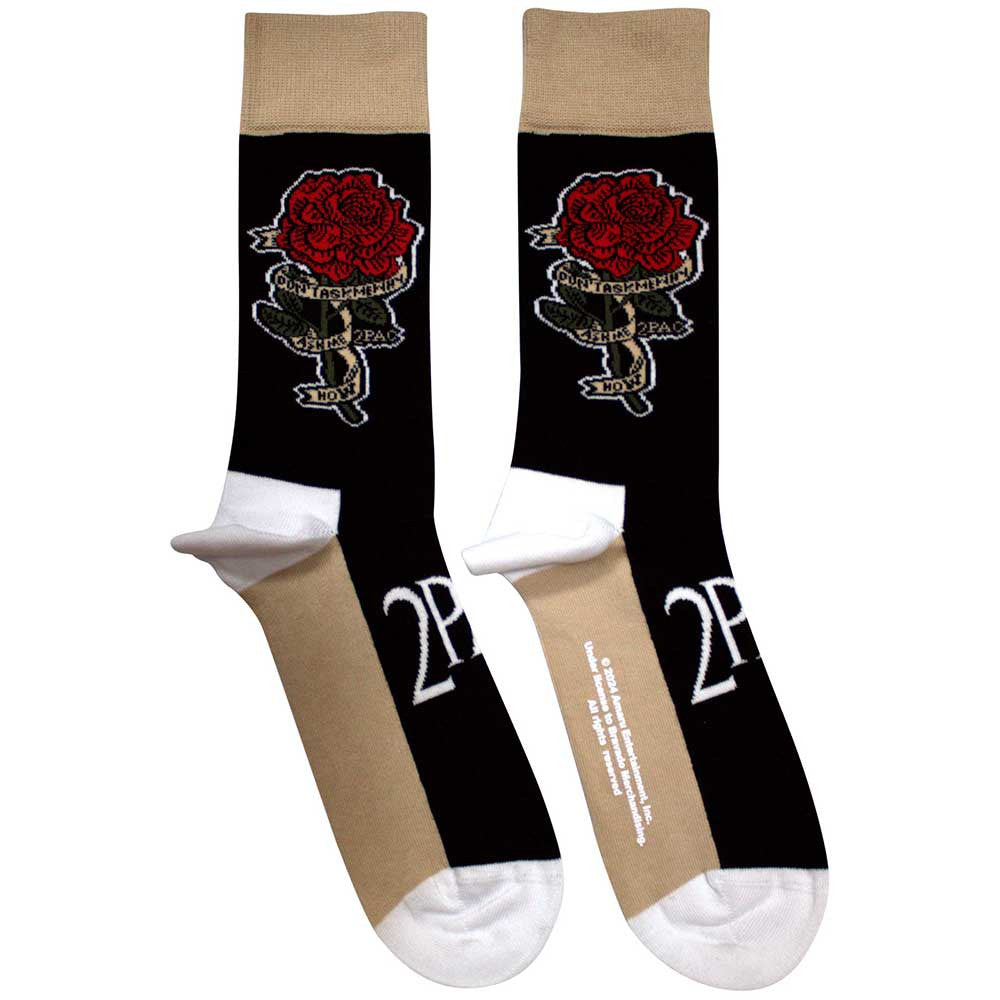 Tupac Thug Life Socks Black - Official Hip Hop Socks UK